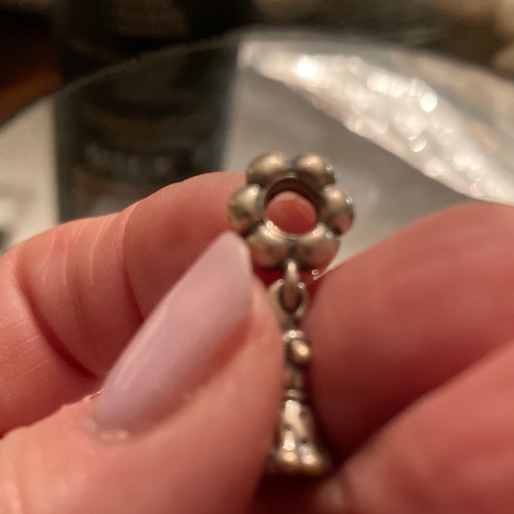 Pandora Retired 925 Sterling Silver Charm is the “Party Girl Dress Dangle” - Picture 3 of 3